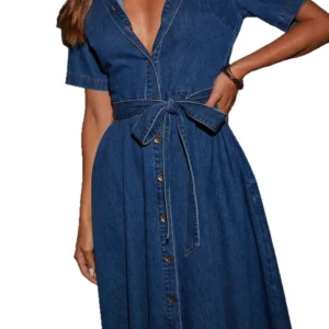Stylish French-style elegant maxi dress for women
