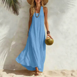 Women's Loose Beach Vacation Style Tank Dress